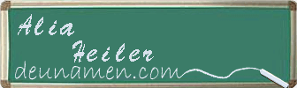 Alia Heiler Visitenkarte